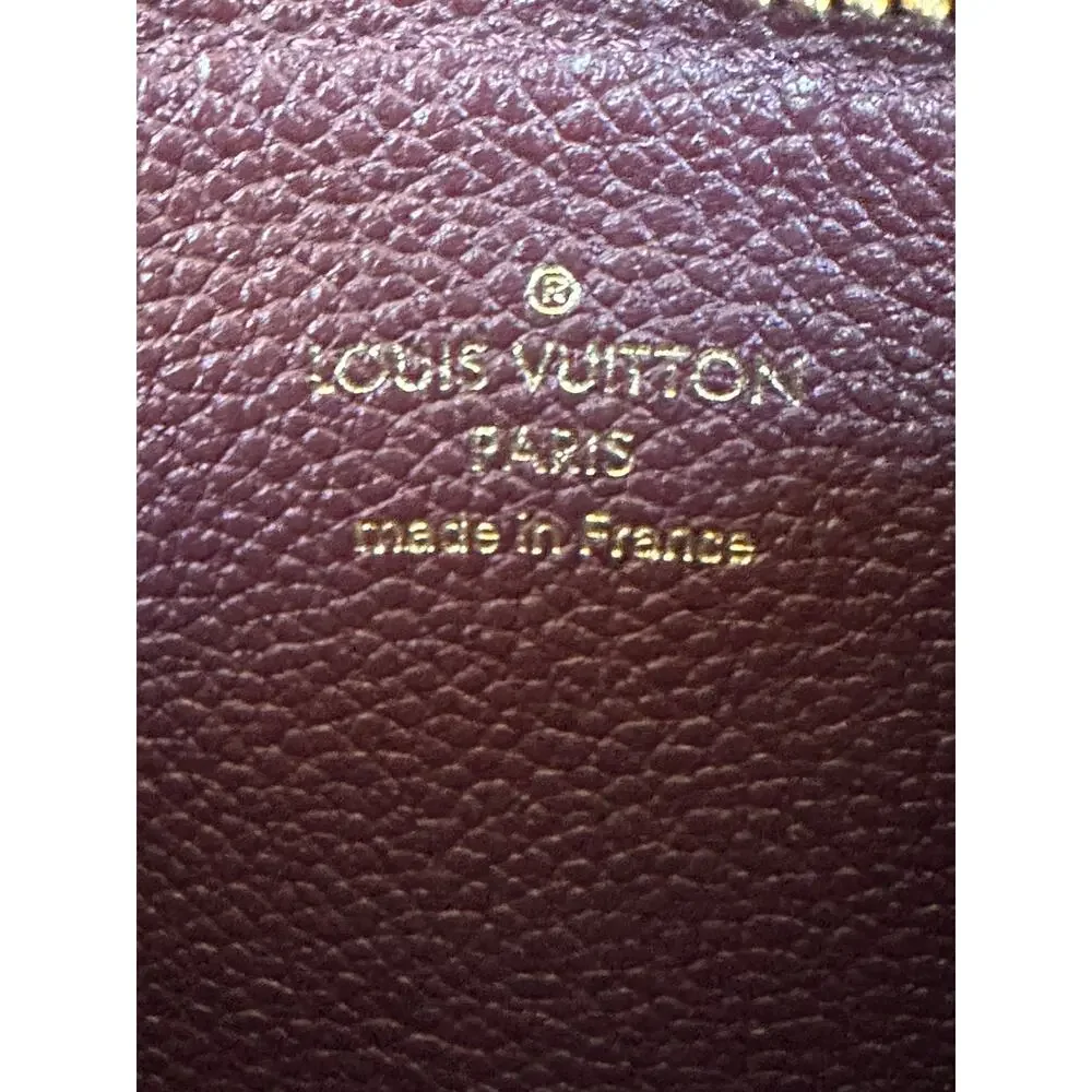 Louis Vuitton Romy Card Holder Monogram Empreinte Leather Wine 29108